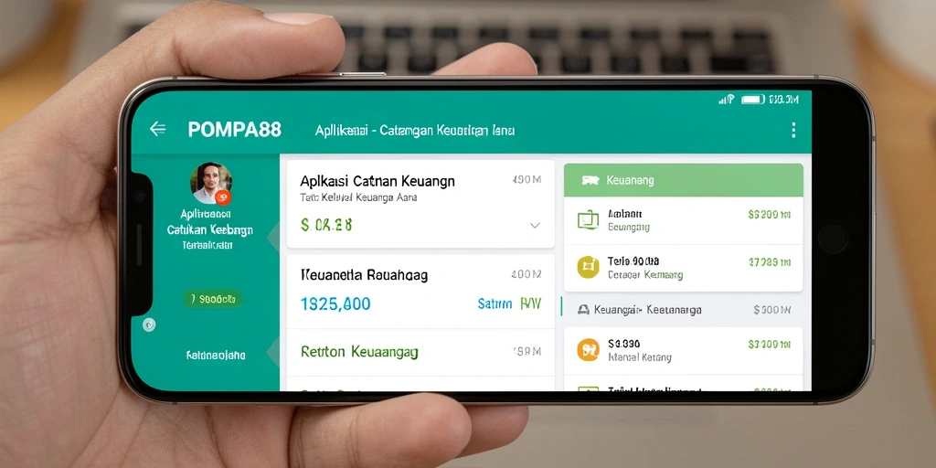 Tampilan antarmuka POMPA88 untuk Catatan Keuangan sederhana dan mudah digunakan.